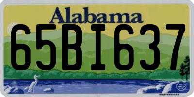 AL license plate 65BI637