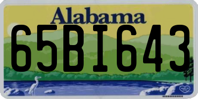 AL license plate 65BI643