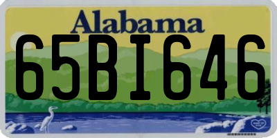 AL license plate 65BI646