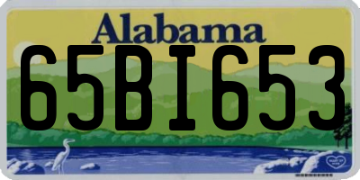 AL license plate 65BI653