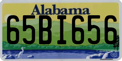 AL license plate 65BI656