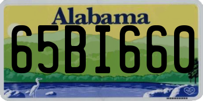 AL license plate 65BI660