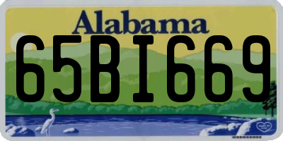 AL license plate 65BI669