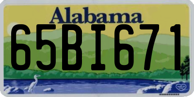 AL license plate 65BI671