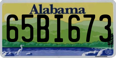 AL license plate 65BI673