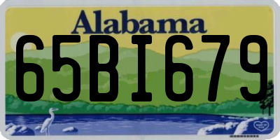 AL license plate 65BI679