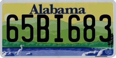 AL license plate 65BI683