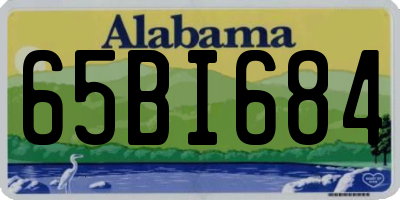 AL license plate 65BI684