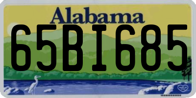 AL license plate 65BI685