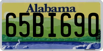 AL license plate 65BI690