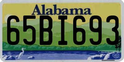 AL license plate 65BI693