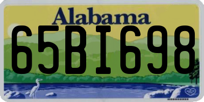 AL license plate 65BI698