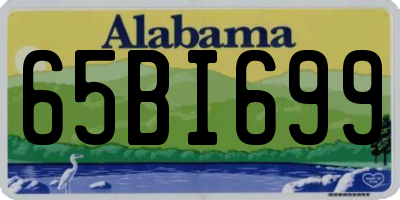 AL license plate 65BI699