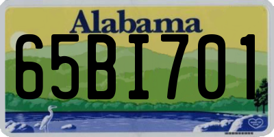 AL license plate 65BI701