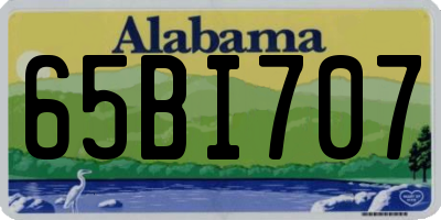 AL license plate 65BI707