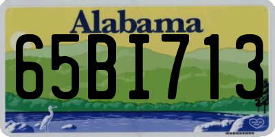 AL license plate 65BI713