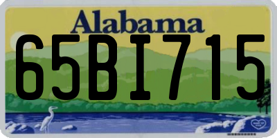 AL license plate 65BI715