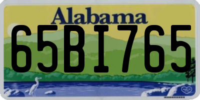 AL license plate 65BI765