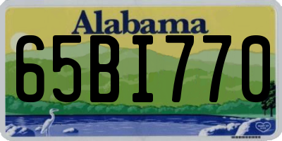 AL license plate 65BI770