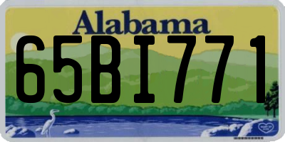 AL license plate 65BI771