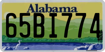 AL license plate 65BI774