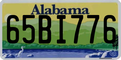 AL license plate 65BI776
