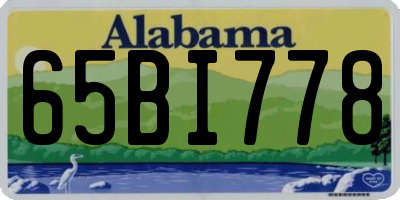 AL license plate 65BI778