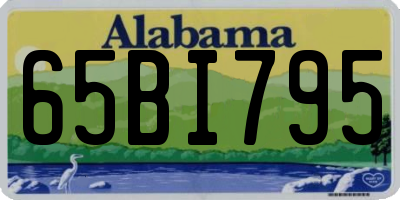 AL license plate 65BI795