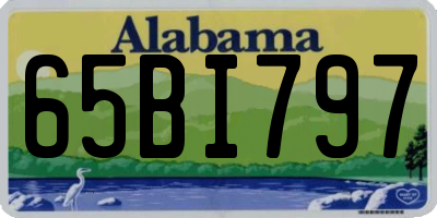 AL license plate 65BI797