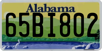AL license plate 65BI802
