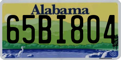 AL license plate 65BI804