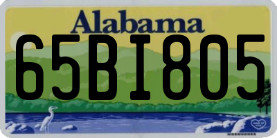 AL license plate 65BI805