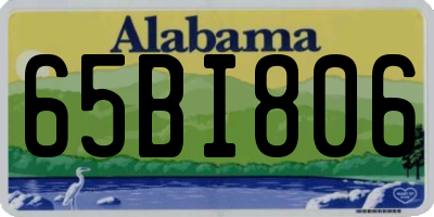 AL license plate 65BI806