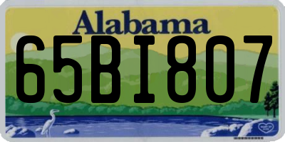 AL license plate 65BI807