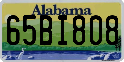 AL license plate 65BI808