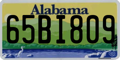 AL license plate 65BI809