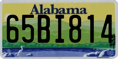 AL license plate 65BI814