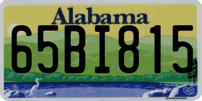 AL license plate 65BI815