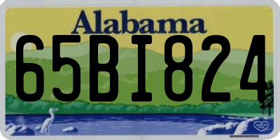 AL license plate 65BI824