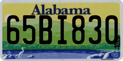 AL license plate 65BI830