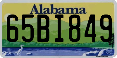 AL license plate 65BI849