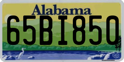 AL license plate 65BI850