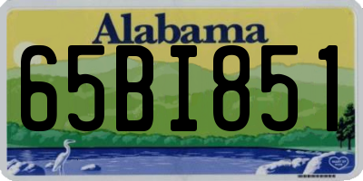 AL license plate 65BI851