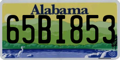 AL license plate 65BI853