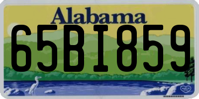AL license plate 65BI859