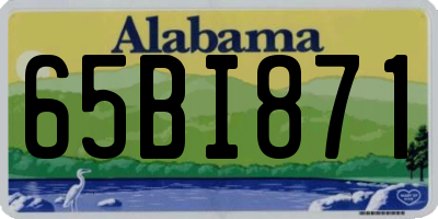 AL license plate 65BI871