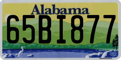 AL license plate 65BI877