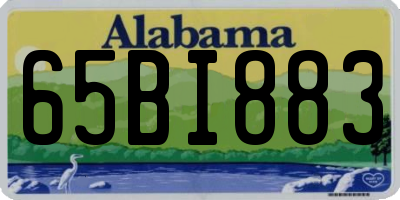 AL license plate 65BI883