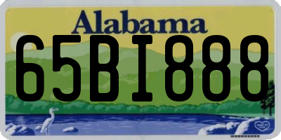 AL license plate 65BI888