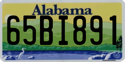 AL license plate 65BI891